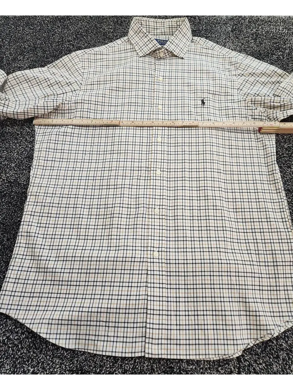Polo Ralph Lauren Large Button-Down Shirt Plaid Long Sleeve Classic Fit Cotton